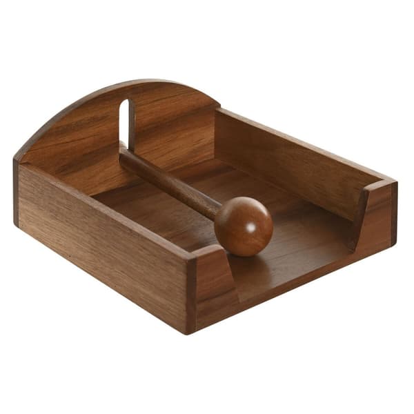 Servietholder Home ESPRIT Natur Akacie 19 x 21 x 8,8 cm