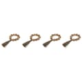 Miniatyrbillede 2 af 4: Servietring Home ESPRIT Natur Jute Akacie Makramé 7,5 x 2 x 7,5 cm 4 Dele