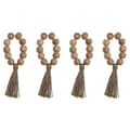 Miniatyrbillede 1 af 4: Servietring Home ESPRIT Natur Jute Akacie Makramé 7,5 x 2 x 7,5 cm 4 Dele