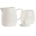 Miniatyrbillede 2 af 3: Mælkekande og sukkerskål Home ESPRIT Hvid Porcelæn 250 ml 12 x 7,6 x 9 cm 2 Dele