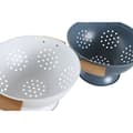Miniatyrbillede 2 af 3: Dræner DKD Home Decor Blå Hvid Bambus Rustfrit stål 30 x 24,5 x 14 cm (2 enheder)