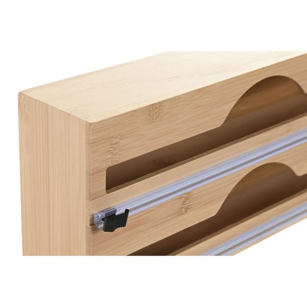 Hushållspappershållare Home ESPRIT Naturell Bambu 33,5 x 7 x 14,5 cm