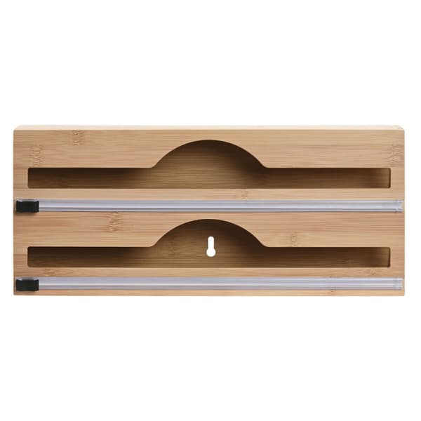 Hushållspappershållare Home ESPRIT Naturell Bambu 33,5 x 7 x 14,5 cm