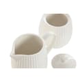 Miniatyrbilde 3 av 3: Melkekanne og sukkerskål Home ESPRIT Hvit Porselen 250 ml 12 x 7,6 x 9 cm 2 Deler