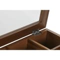 Miniatyrbilde 4 av 4: Boks for Infusjoner Home ESPRIT Naturell Krystall Akasia 20,5 x 20,5 x 6,5 cm