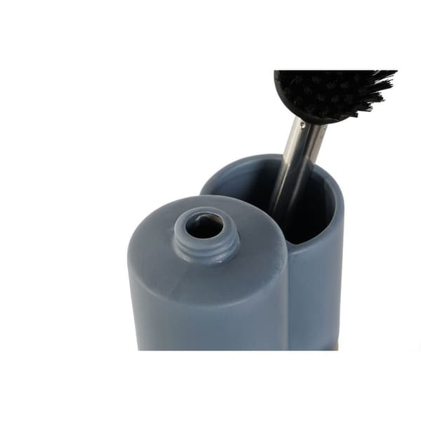 Diskmedelspump 2-i-1 DKD Home Decor Bambu Rostfritt stål Dolomite 11,5 x 6,5 x 18,5 cm (2 antal)