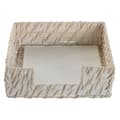 Miniatyrbild 3 av 3: Servetthållare Home ESPRIT Vit Naturell Bambu Rattan 18 x 18 x 6 cm
