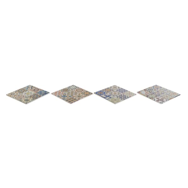 Tabletti Home ESPRIT Korkki Dolomite 20 x 20 x 0,7 cm (4 osaa)