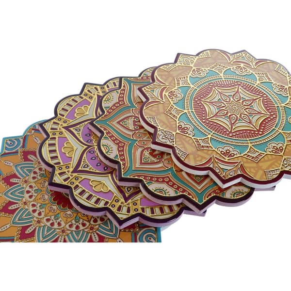 Tabletti Home ESPRIT Korkki Dolomite 20 x 20 x 1 cm (4 osaa)
