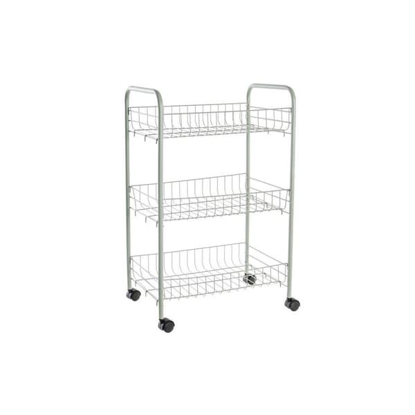 Zsúrkocsi DKD Home Decor Grön Metall polypropen 40 x 26 x 62 cm