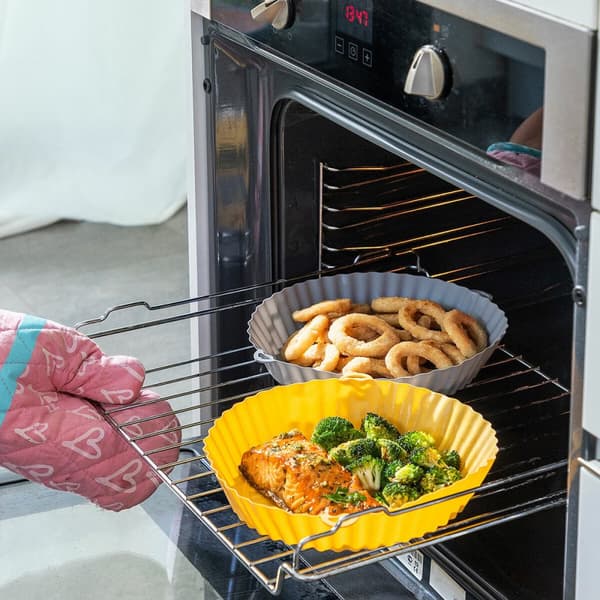 Silikonkorgar med borste för Air-fryer Mollicon InnovaGoods 2 antal