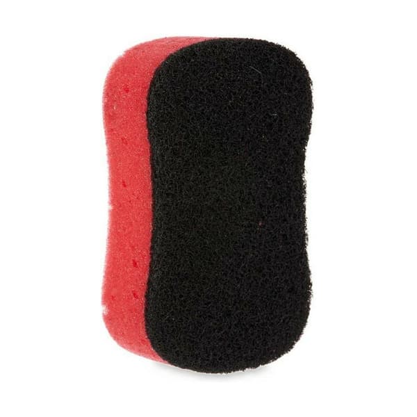 Skurboll Svart Röd Skum Slipande fiber 7,3 x 4 x 12,3 cm (40 antal)