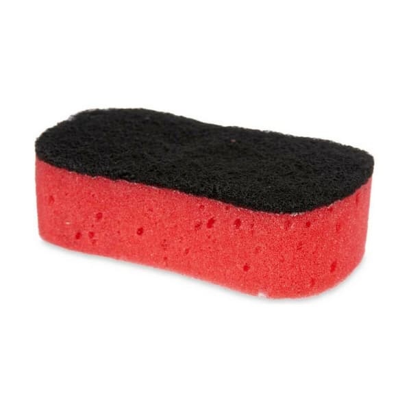 Skurboll Svart Röd Skum Slipande fiber 7,3 x 4 x 12,3 cm (40 antal)