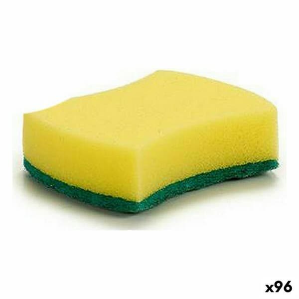 Skurboll Gul Grön Syntetisk fiber 10 x 3 x 7,5 cm (96 antal)