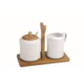 Miniatyrbild 2 av 2: Sockerströare Home ESPRIT Vit Bambu Porslin 19,5 x 9 x 17 cm 2 Delar