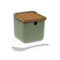 Miniatyrbilde 1 av 2: Sukkerbolle Versa Grønn Keramikk Bambus Dolomite 8,3 x 8,3 x 8,3 cm
