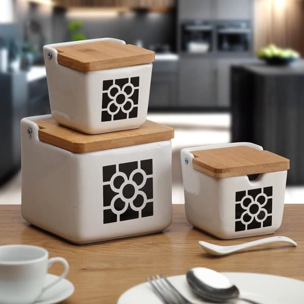 Sockerströare Versa Keramik 8,8 x 8,5 x 8,8 cm