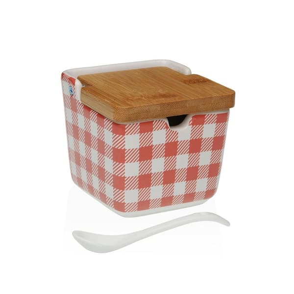 Sockerströare Versa VICHY  Keramik 8,8 x 8,5 x 8,8 cm