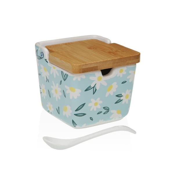Sukkerskål Versa DAISY Keramik 8,8 x 8,5 x 8,8 cm