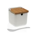 Miniatyrbillede 1 af 2: Sukkerskål Versa Hvid Keramik Bambus Dolomite 8,3 x 8,3 x 8,3 cm