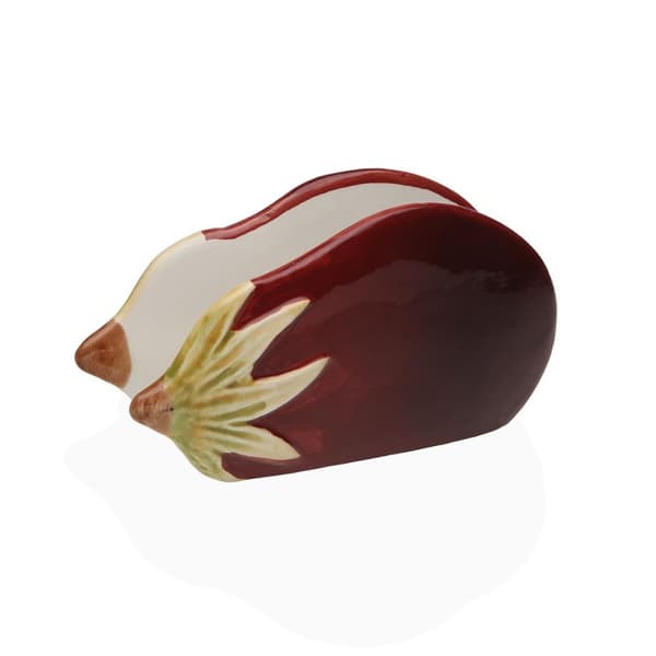 Servetthållare Versa Keramik 8,5 X 15,8 X 5,9 CM Aubergine