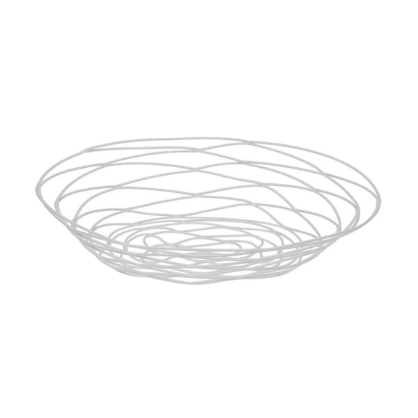 Frugtskål Versa Hvid Metal Stål 23 X 7 X 31 CM