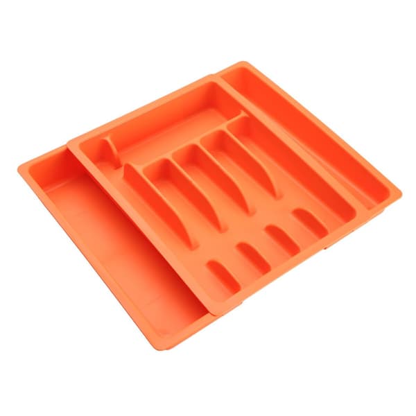 Besticks-sortering Versa Orange polypropen 38 x 6 x 48 cm
