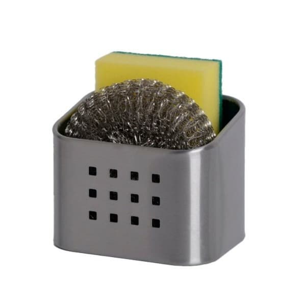Disksvamphållare Versa Stål 8 x 8 x 10,5 cm