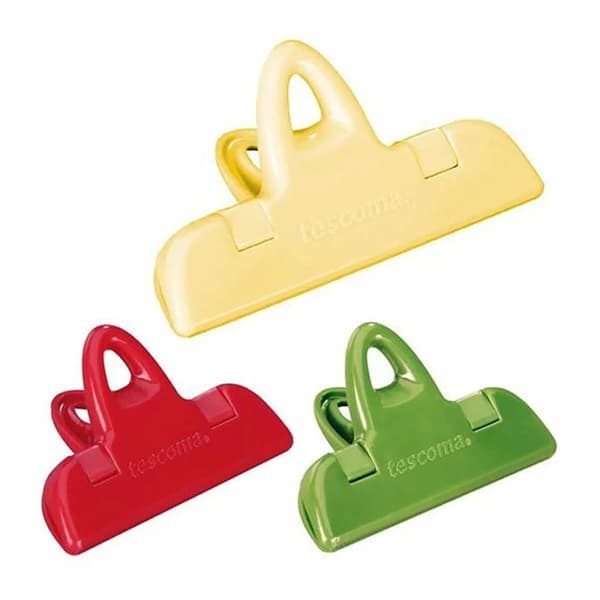 Pose lukke clip Tescoma Presto Forskellige farber Plastik (3 enheder)