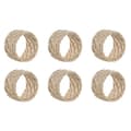 Miniatyrbild 1 av 3: Dukring Home ESPRIT Vit Naturell Bambu Rattan 5 x 5 x 3 cm