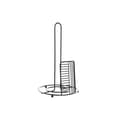 Miniatyrbillede 2 af 3: Køkkenrulleholder DKD Home Decor Sort Metal (18,5 x 18,5 x 31,5 cm)