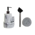 Miniatyrbillede 3 af 4: 2-i-1 sæbedispenser til håndvasken DKD Home Decor Harpiks Rustfrit stål 12,6 x 11,4 x 18,6 cm