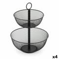Miniatyrbillede 1 af 3: Frugtskål Confortime Dobbelt Metal 31 x 31 x 41 cm (4 enheder)