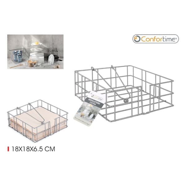 Servietholder Confortime 18 x 18 x 6,5 cm (12 enheder)