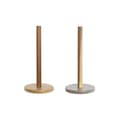 Miniatyrbillede 1 af 3: Køkkenrulleholder Home ESPRIT Brun Beige Grå Akacie Dolomite 15 x 15 x 31,5 cm (2 enheder)