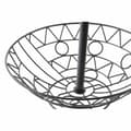 Miniatyrbild 3 av 3: Fruktskål DKD Home Decor Svart Metall Geometrisk 28 x 28 x 58 cm