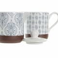 Miniatyrbild 2 av 3: Sockerströare DKD Home Decor Blå Vit Brun Stengods 12,5 x 6,5 x 8 cm (2 pcs)