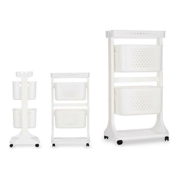 Kasviskärry Kinvara TP-747-1 Valkoinen polypropeeni Muovinen 33 x 83,5 x 42 cm