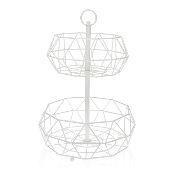Hedelmäkulho Versa Harmaa Double Teräs (31 x 45,5 x 31 cm)