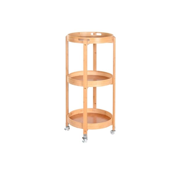 Servirni voziček DKD Home Decor Natur 44 x 44 x 90 cm