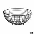 Miniatyrbillede 1 af 2: Frugtskål Kinvara W7728-1P Sort Metal 28 x 12 x 28 cm (6 enheder)