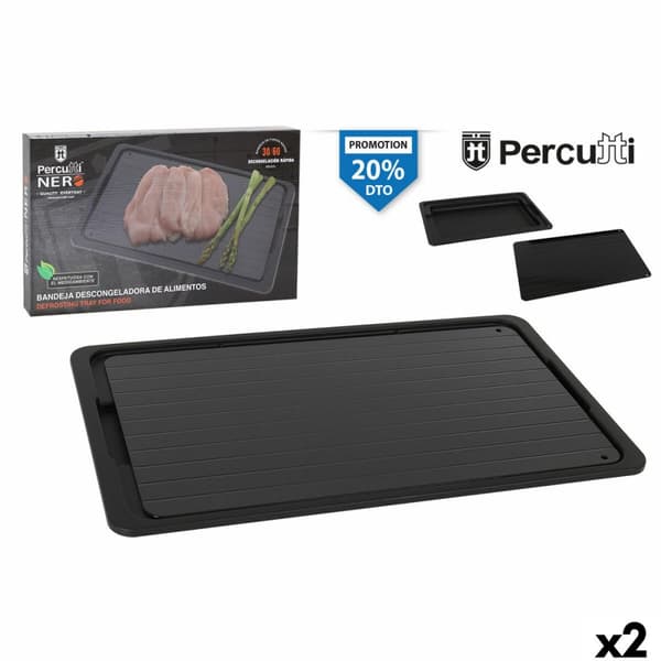 Upptiningsplatta Percutti Svart 39 x 23 cm Avfrostningsfunktion (2 antal)
