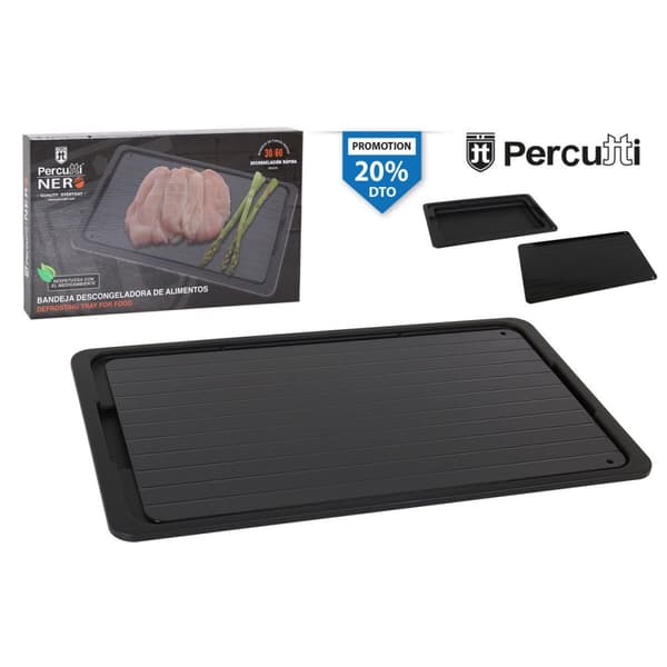 Upptiningsplatta Percutti Svart 39 x 23 cm Avfrostningsfunktion (2 antal)