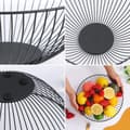 Pikkukuva 4 / 6: Hedelmäkulho Confortime Musta Metalli 24,5 x 24,5 x 10 cm (12 osaa)