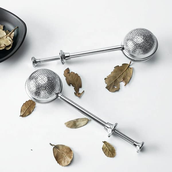 Infusionsfilter Quttin Rostfritt stål Silvrig Knapp (24 antal) (18,5 x 5 cm)