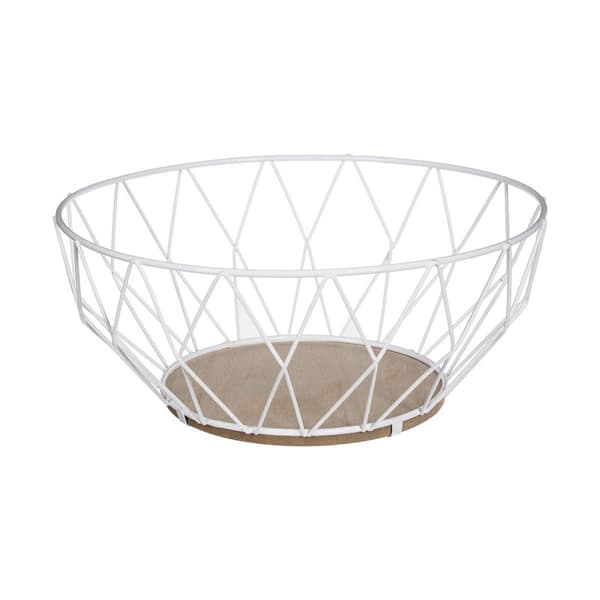Hedelmäkulho Secret de Gourmet Metalli Valkoinen Ø 28 cm