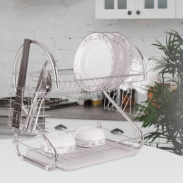 Diskställ Feel Maestro MR-1025-53 Silvrig Rostfritt stål Plast