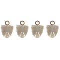 Miniatyrbillede 1 af 3: Servietring Home ESPRIT Natur Akacie Makramé 13 x 1 x 18 cm 4 Dele
