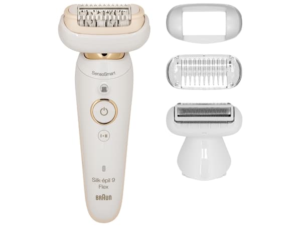 Braun Silk-épil 9-9002 Flex, Kulta, Valkoinen, 40 pinsettiä, Kainalo, Bikini, Front thigh, Käsivarsien yläsisäpuoli, Epilointi, Ihokarvojenajo, LED,