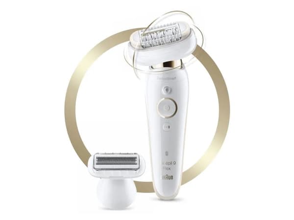Braun Silk-épil 9-9002 Flex, Kulta, Valkoinen, 40 pinsettiä, Kainalo, Bikini, Front thigh, Käsivarsien yläsisäpuoli, Epilointi, Ihokarvojenajo, LED,